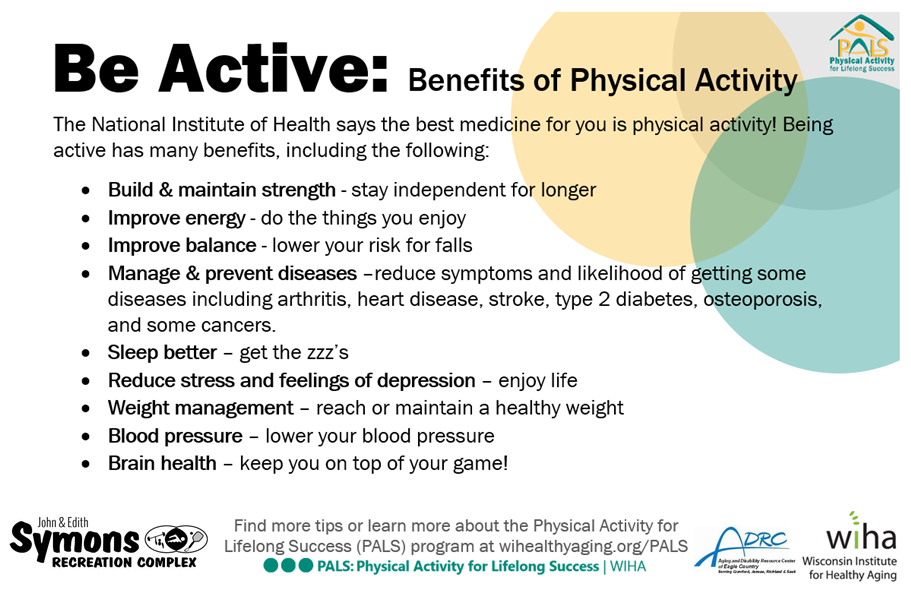 Be Active Benefits Of Physical Activity Symons Recreation Complex
